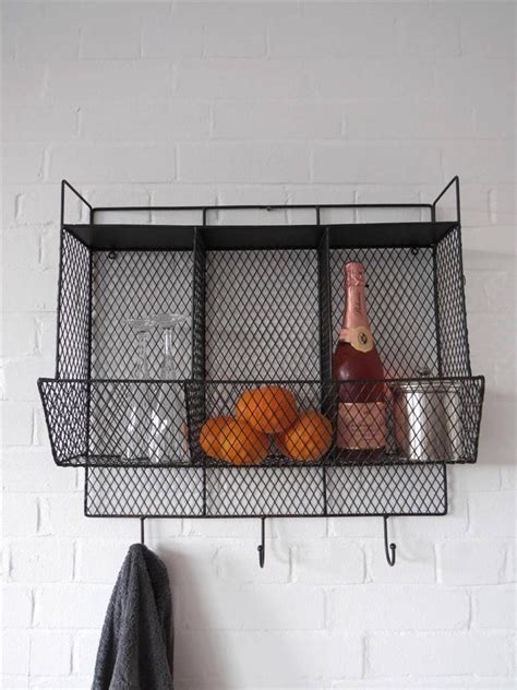 You can use this metal shelf in the kitchen bedroom garage. Kitchen Metal Wire Wall Rack Shelving Display Shelf ...