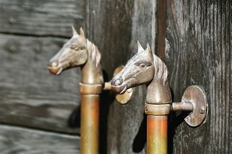 Door Handles Horse Barn Hardware Equestrian Decor Entry Door Handles