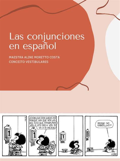 Las Conjunciones En Español Pdf