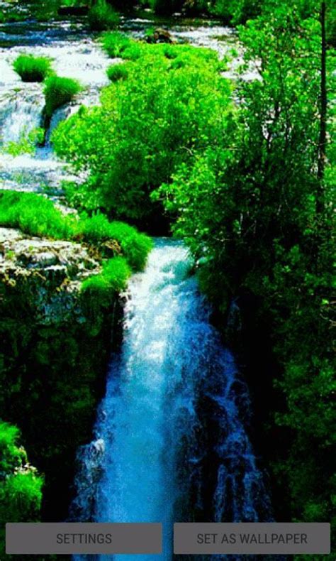 Green Forest Waterfall Lwp Apk Für Android Herunterladen