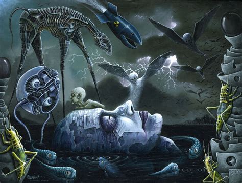 Robert Steven Connett Cyborg Dream Illustration Horror Vivid Dreams