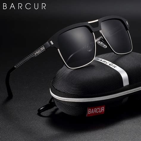 barcur original design polarized sunglasses men sun glasses for men driving square eyeglasses