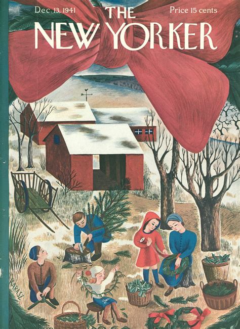 New Yorker Christmas Covers Then And Now The New Yorker