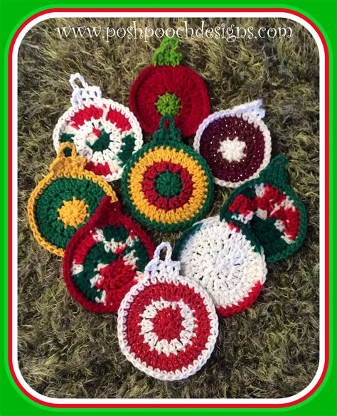 Posh Pooch Designs Dog Clothes Easy Holiday Ornament Crochet Pattern