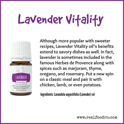 Lavender Vitality Essential Oil Real Food Rn