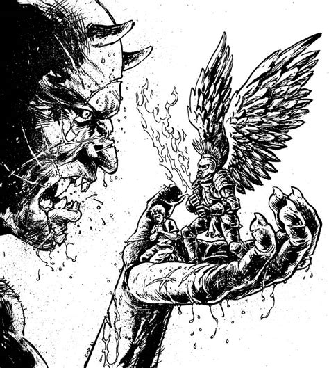 Angel Vs Demon By Calebmprochnow On Deviantart