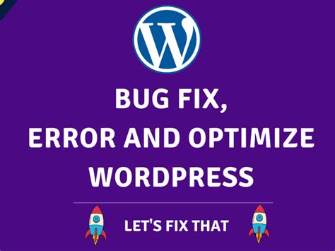 Wordpress Bugs Fix Issues And Website Update Upwork