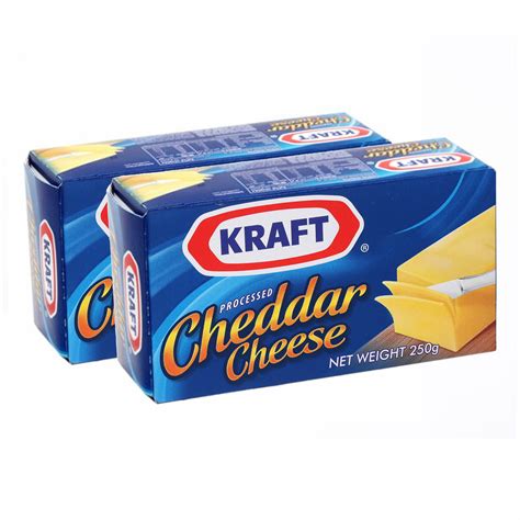 Kraft Cheddar Cheese Block 250gm X 2pcs Sharjah Co Operative Society