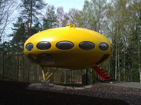 futuro house 1968 by matti suuronen in the yard of emma museo helsinki photo finnish