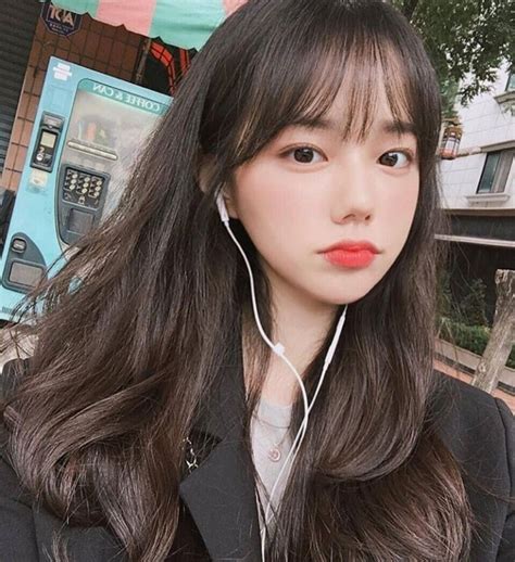ଘ੭ˊᵕˋ੭ ੈ ‧₊˚ 𝐩𝐢𝐧𝐭𝐞𝐫𝐞𝐬𝐭 𝐩𝐡𝐜𝐡𝐢𝐲 Korean Long Hair Korean Bangs