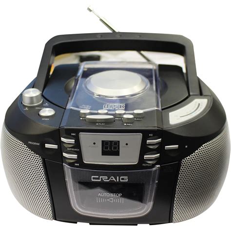 Craig Electronics Cd6963 Cd Boombox With Amfm Radio And Cassette