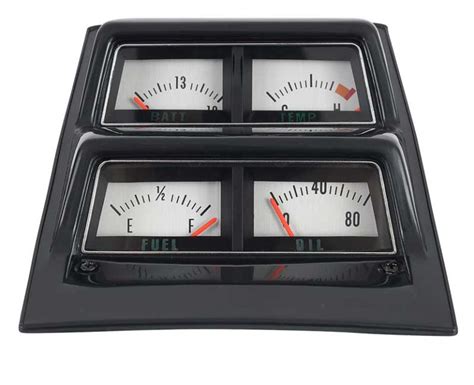 1968 69 Camaro Console Gauge Assembly With Volt Meter Silver Face