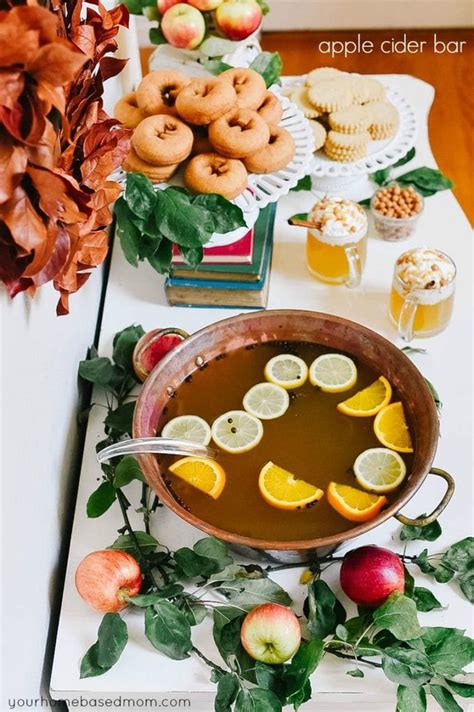 A Fall Hot Apple Cider Bar Your Homebased Mom