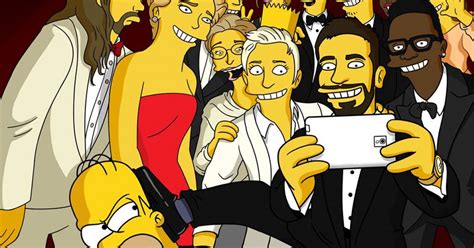 Oscars Selfie In Der Simpsons Version