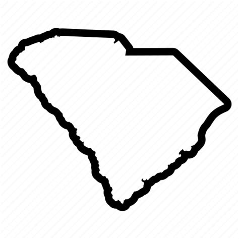 Map South Carolina States Usa Icon Download On Iconfinder