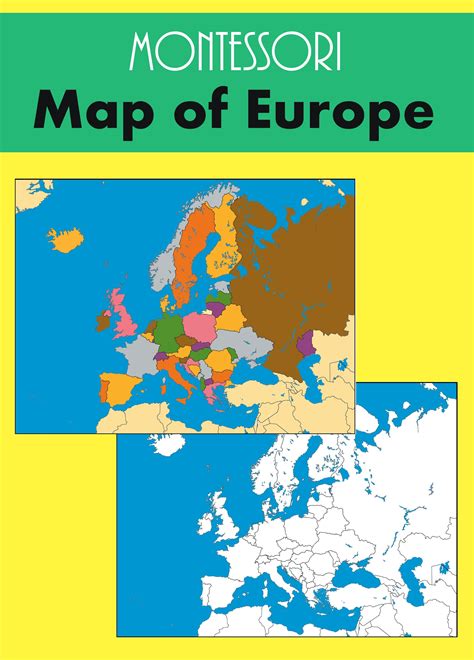 Montessori Europe Map Printables Europe Map Montessori Geography Map