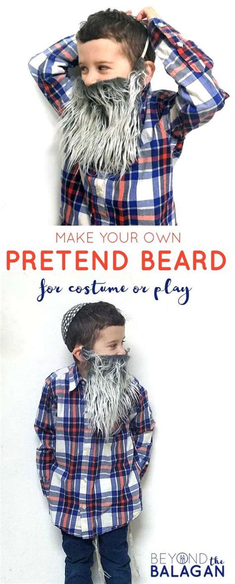 Make This Easy Diy Fake Beard For Your Kids Purim Costume This Super