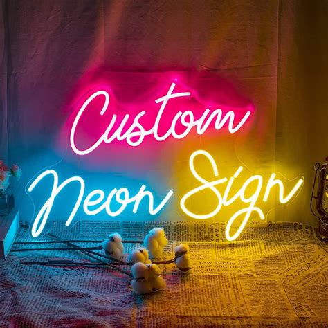 Cczuiml Personalised Neon Sign Custom Led Neon Signs Light