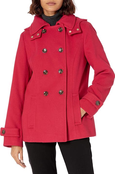 Calvin Klein Womens Double Breasted Peacoat Uk Clothing