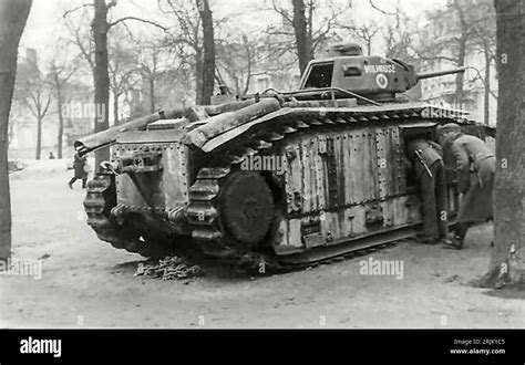 World War Ii France Tanks B1 Bis French Char B1 Tank Number 112