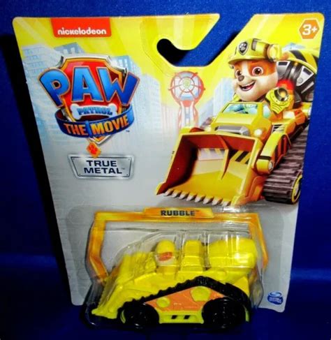 Nickelodeon True Metal Paw Patrol The Movie Rubble Collector Vehicle