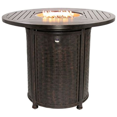 Outdoor Patio 50 Round Bar Height Fire Table Series 4000