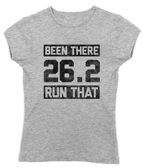 Womens 262 Been There Run That T Shirt Marathon Runner Funny