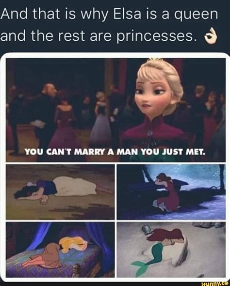 And That Is Why Elsa Is A Queen And The Rest Are Princesses à Ifunny Funny Disney Jokes