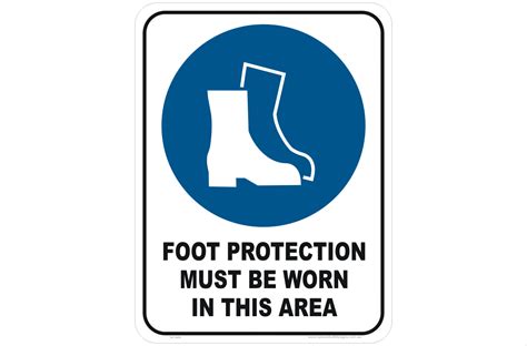 Foot Protection Must Be Worn M1809 National Safety Signs