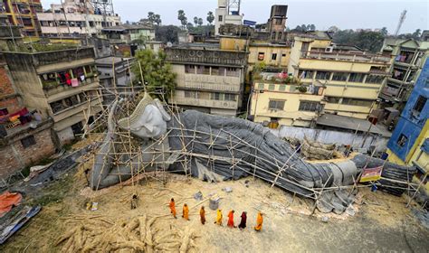 India S Largest Reclining Buddha Is Getting Ready In Kolkata For Bodh