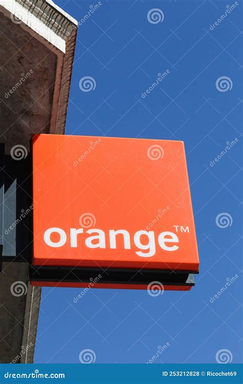 Orange Logo On A Wall Of A Store Editorial Stock Photo Image Of