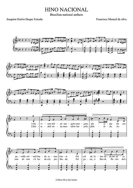 By orquestra dos hinos nacionais do mundo. BAIXAR PARTITURA DO HINO NACIONAL BRASILEIRO PDF