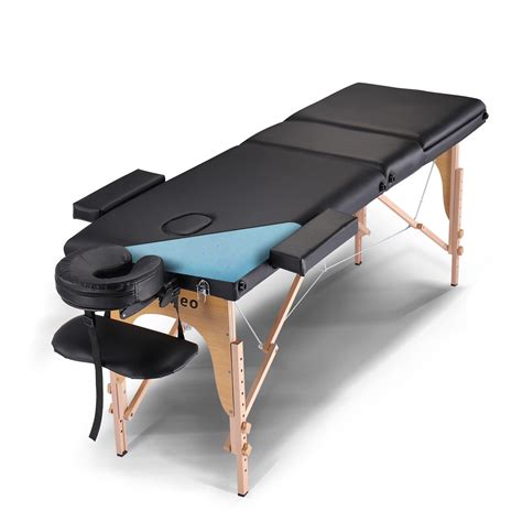 Portable Massage Table 3 Folding Massage Bed Professional Spa Reiki Eyelash Salon Bed Wooden