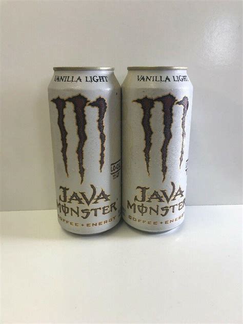 Monster Energy Drink Java Vanilla Light Set Of 2 Full Cans 2004957787