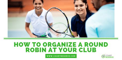 Our health club provides a gym with a pool, indoor tennis courts, spin, yoga, workout & cycling classes along with a tennis club and basketball court with the best membership. How to Organize a Round Robin Tournament for Your Tennis ...
