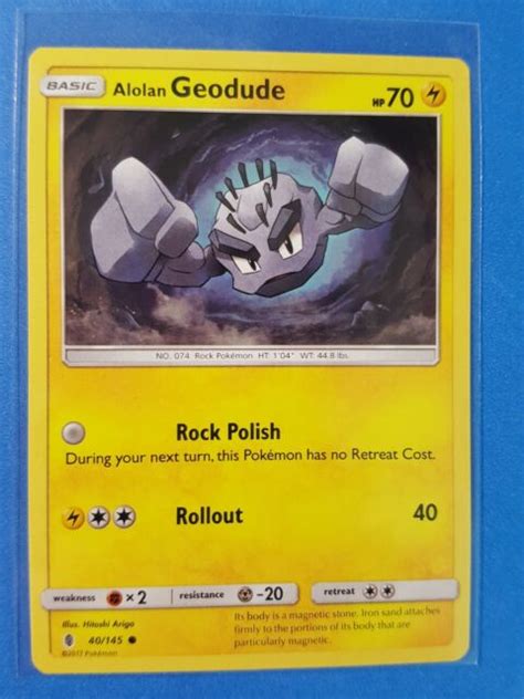 Alolan Geodude 40 145 4x Alolan Graveler 41 145 Pokemon Guardians