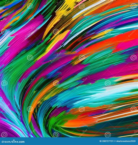 A Digital Exploration of Emotions, with Swirling Brushstrokes and