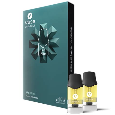 General information vuse alto menthol pods offer a refreshing menthol flavored pod meant for your vuse alto device. Vuse - Alto Pod pack of 2 1.8ml - Damokee Vapor