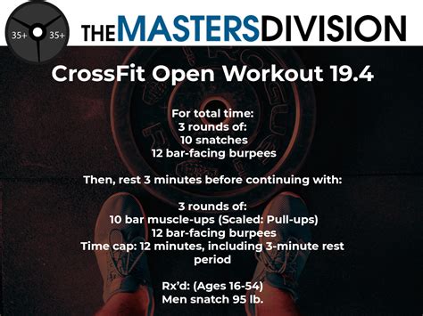 Crossfit Games Open Workout 194 The Masters Division