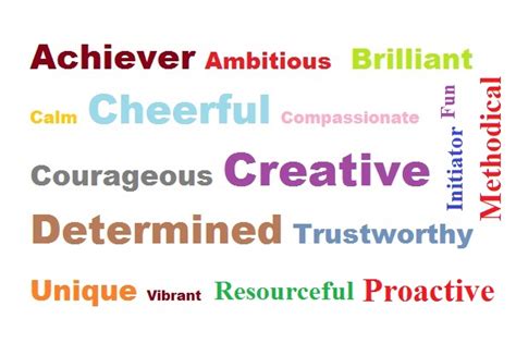 Negative or positive, these are adjectives that describe self at some point or other. Flattering adjectives.