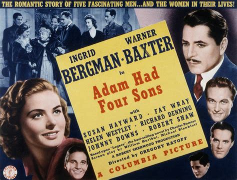 Adam Had Four Sons Ingrid Bergman Photograph By Everett
