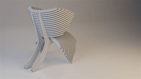 Parametric Plastic Chair 3d Model Cgtrader
