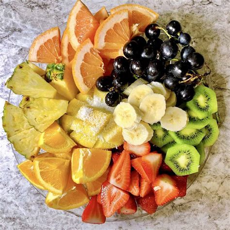 Ultimate Tropical Fruit Platter Pineapple Kiwi Coconut And More