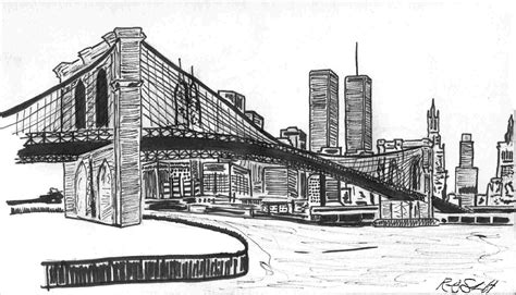 New York Skyline Pencil Drawing At Explore