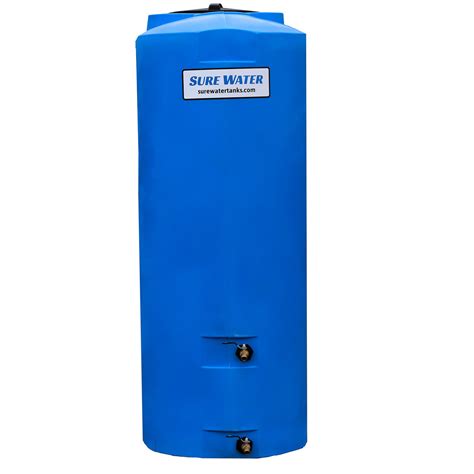 500 Gallon Doorway Emergency Water Storage Tank Blue Sure Water Llc