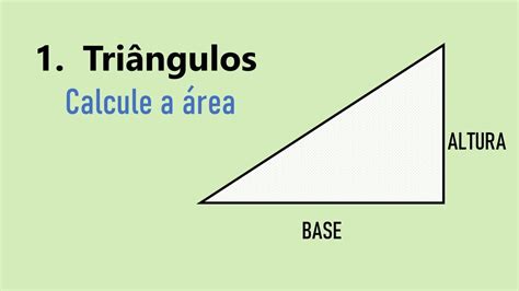 Triângulo Calcule A área Youtube