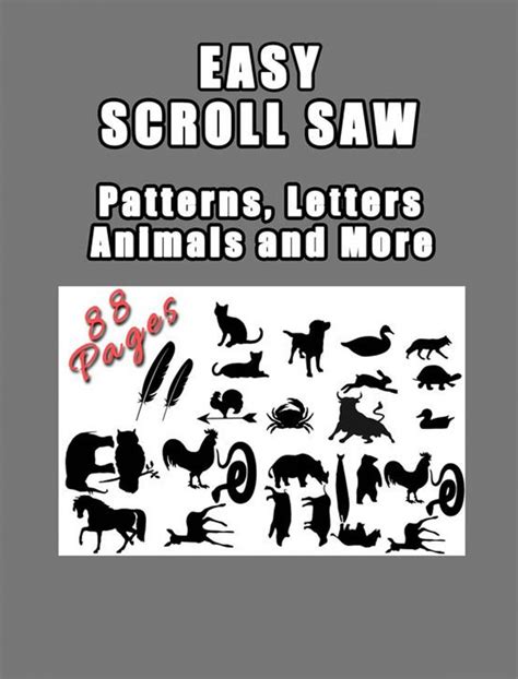 Easy Scroll Saw Pattern Book Letters Animals And More
