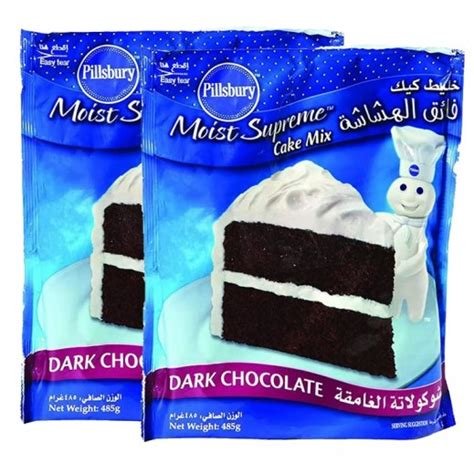 Buy Pillsbury Cake Mix Dark Chocolate Flavour 2x485 G توصيل