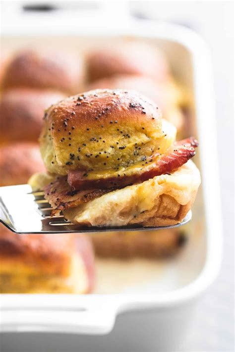 Hot Hawaiian Ham Swiss Cheese Sliders Recipe Cart