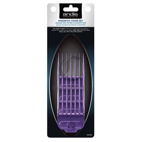 Attaches with a satisfying magnetic click and stays there. Andis Nano Magnetic Guide Attachment Comb Set #5-#8 66320